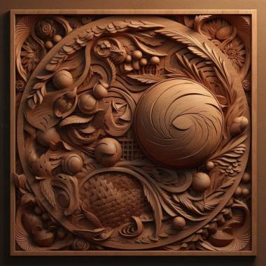 Patterns and decorations stl earth tones 4 3d model